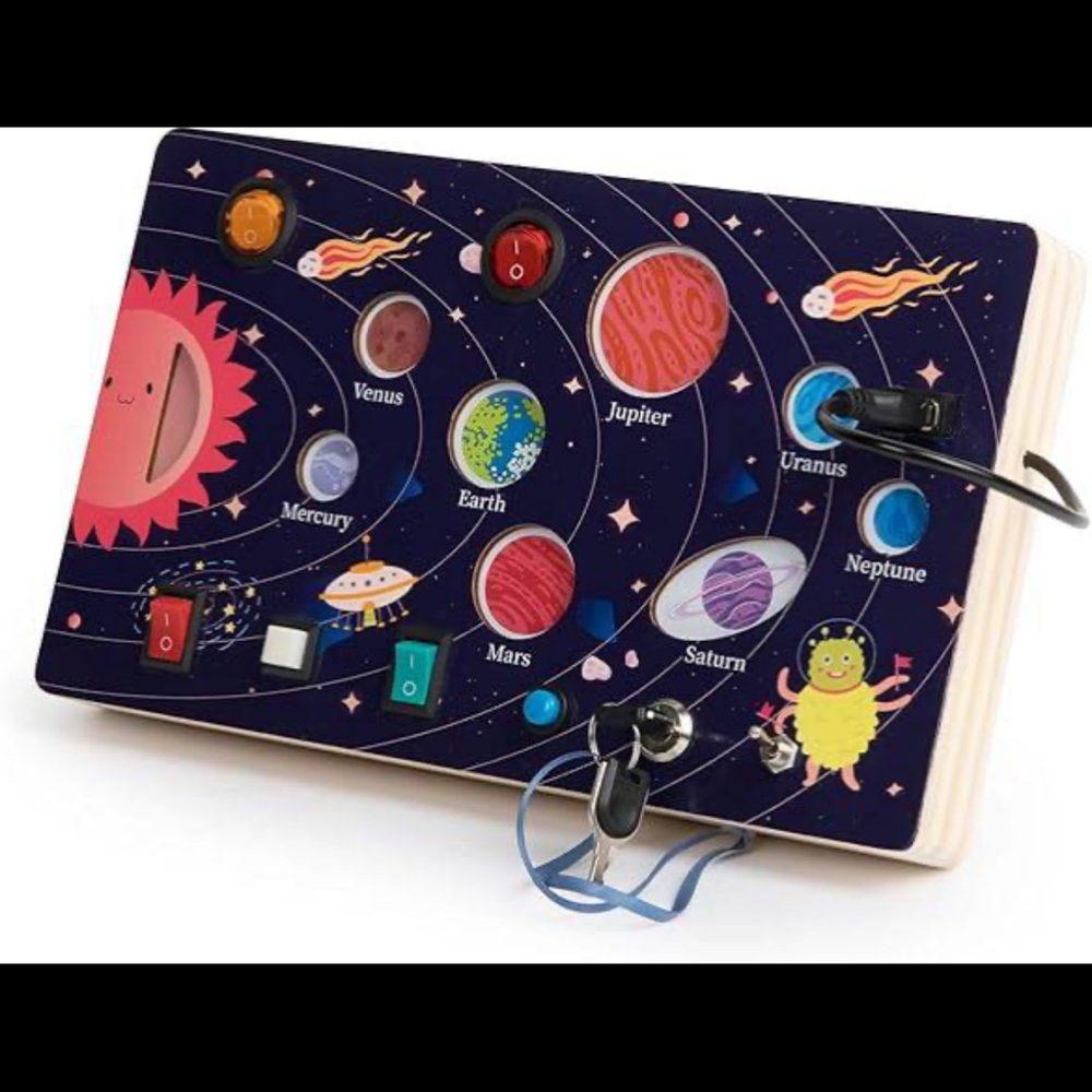 Busy board for toddlers